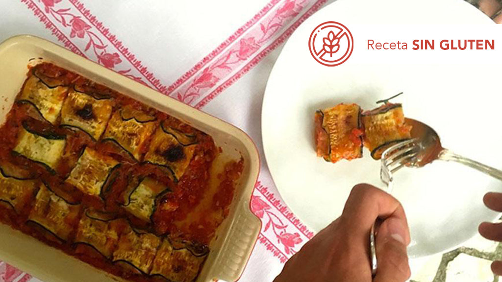 Rollitos de calabacín con Jamón